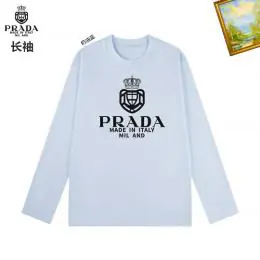 prada t-shirt manches longues pour unisexe s_1260427